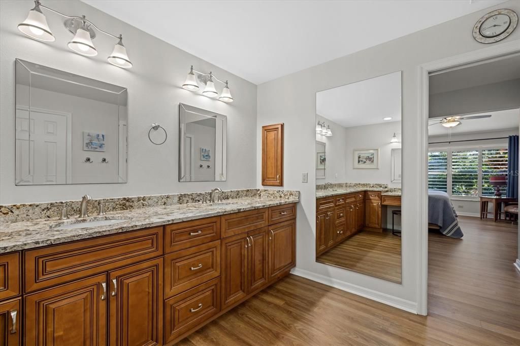 Walk up full-length mirror is an added bonus to this well-appointed space.