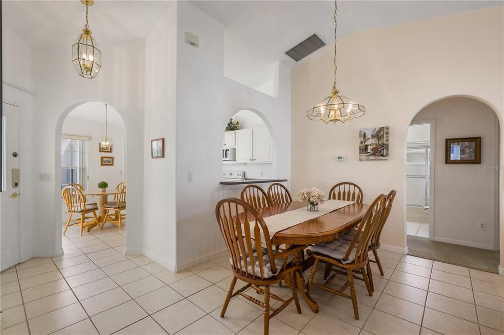 Entry into Kitchen and Dining room