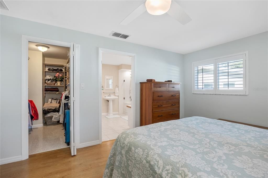 View of walk in closet and ensuite bathroom access from Primary Bedroom