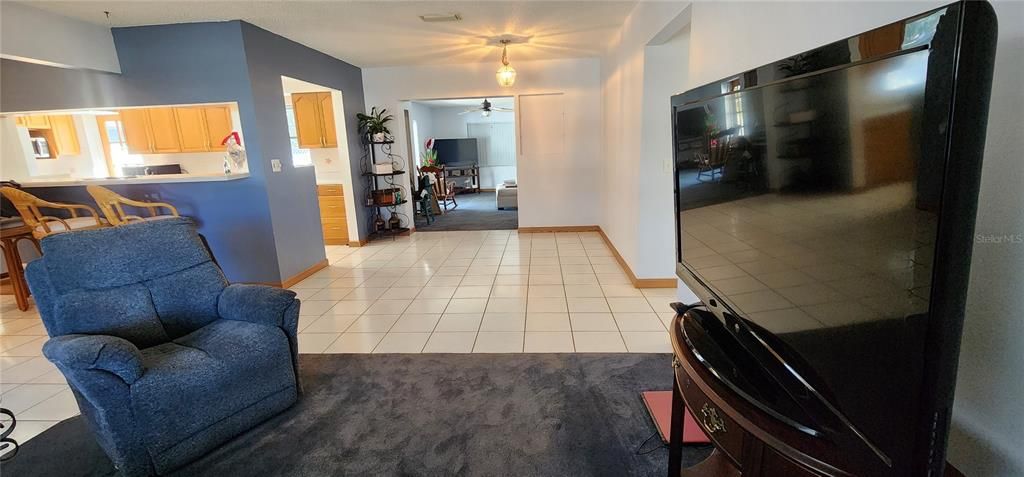 Formal living room and dining room area