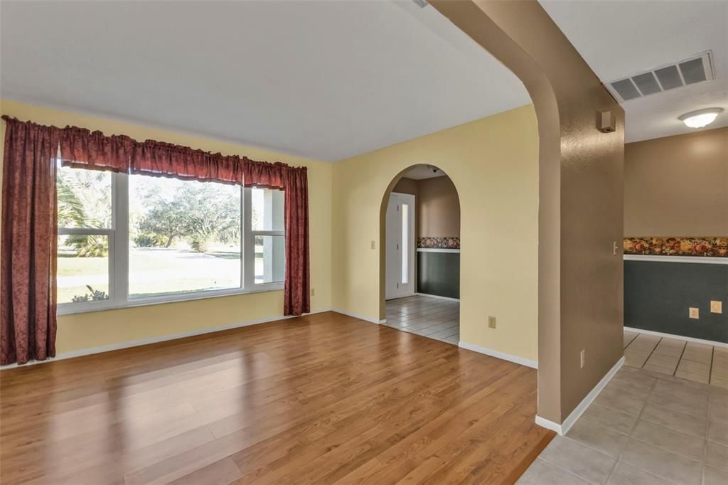 Living room off the entryway