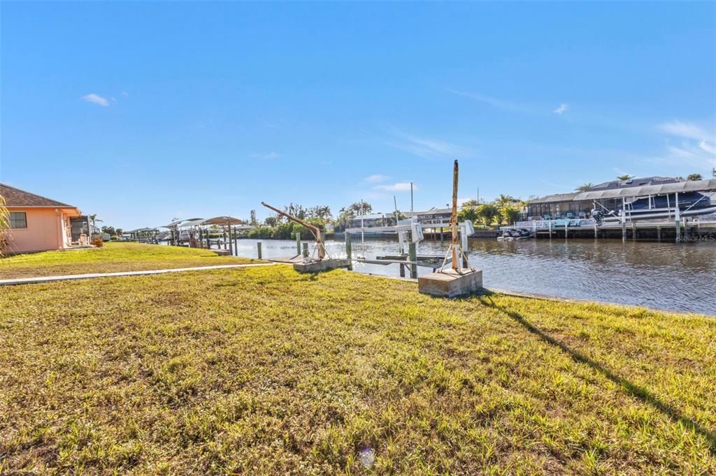 Large yard and great canal view