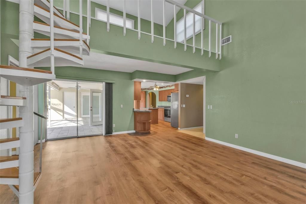 Sliding doors to the covered lanai