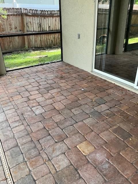 Patio after cleaning