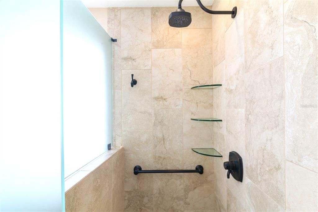 Primary Bathroom inside shower