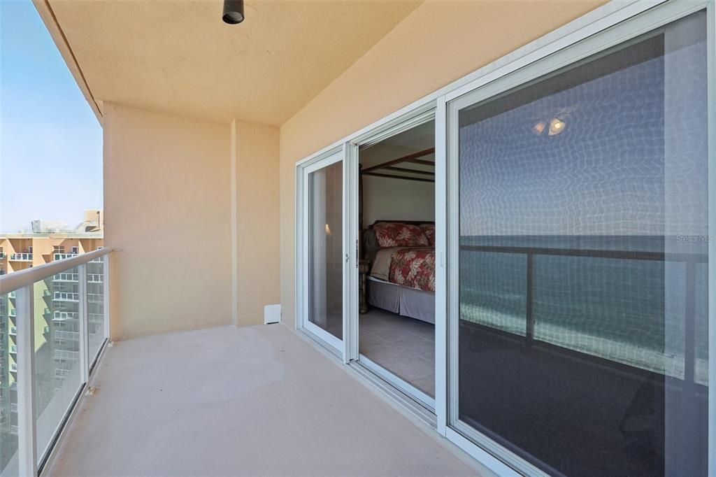 Large private patio off Master Bedroom