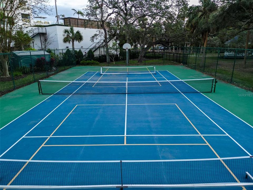 Tennis and pickleball court