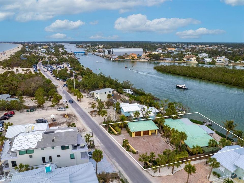 Aerial view to the north