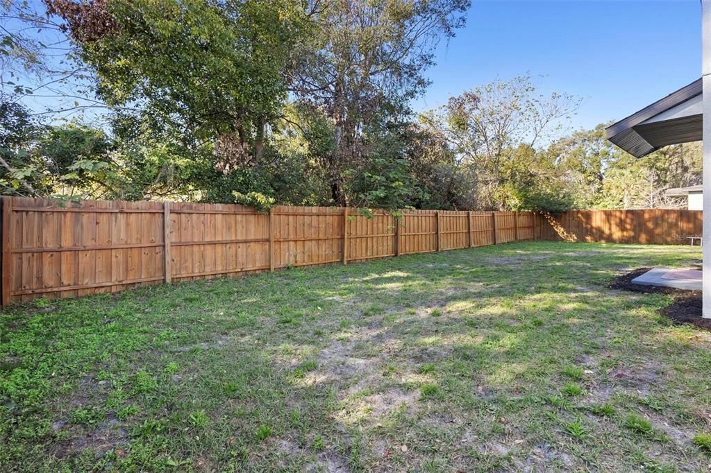 FENCED BACKYARD