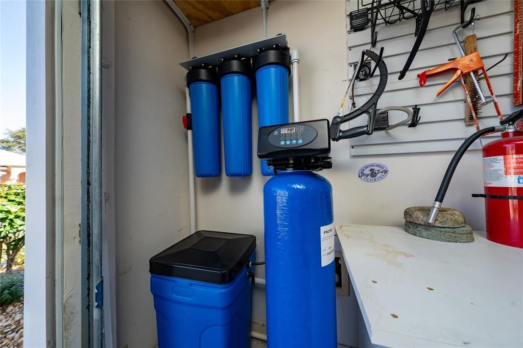 Whole house water softener system.