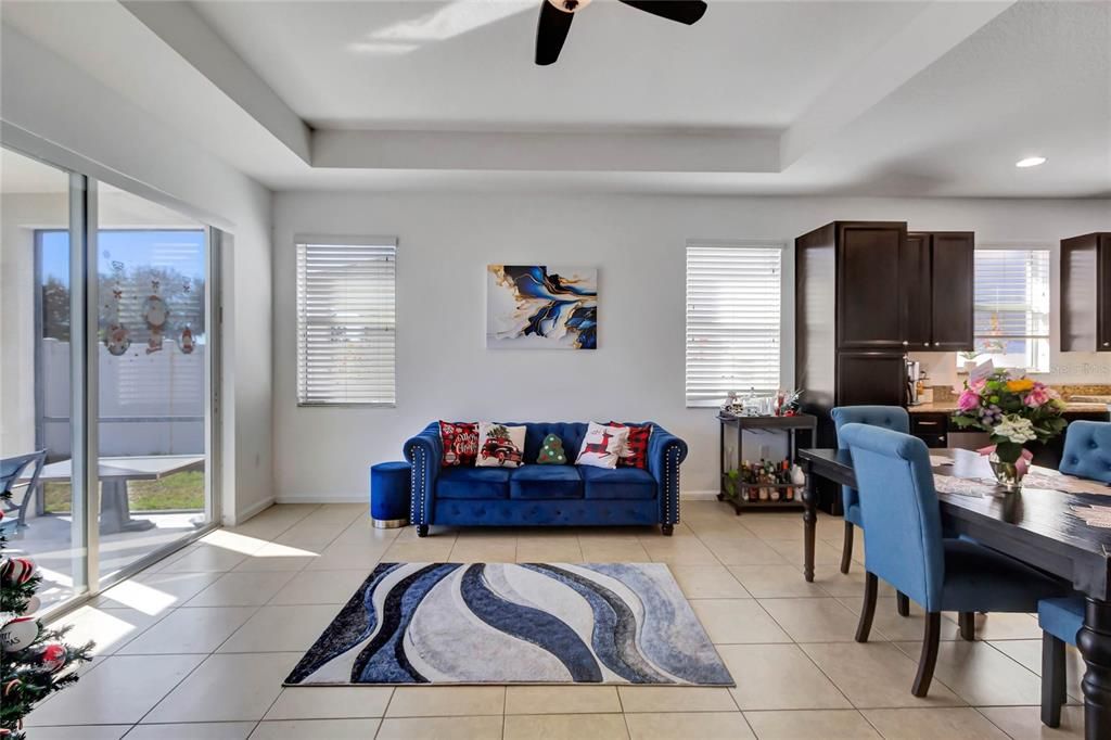 Family Room patio doors to the porch