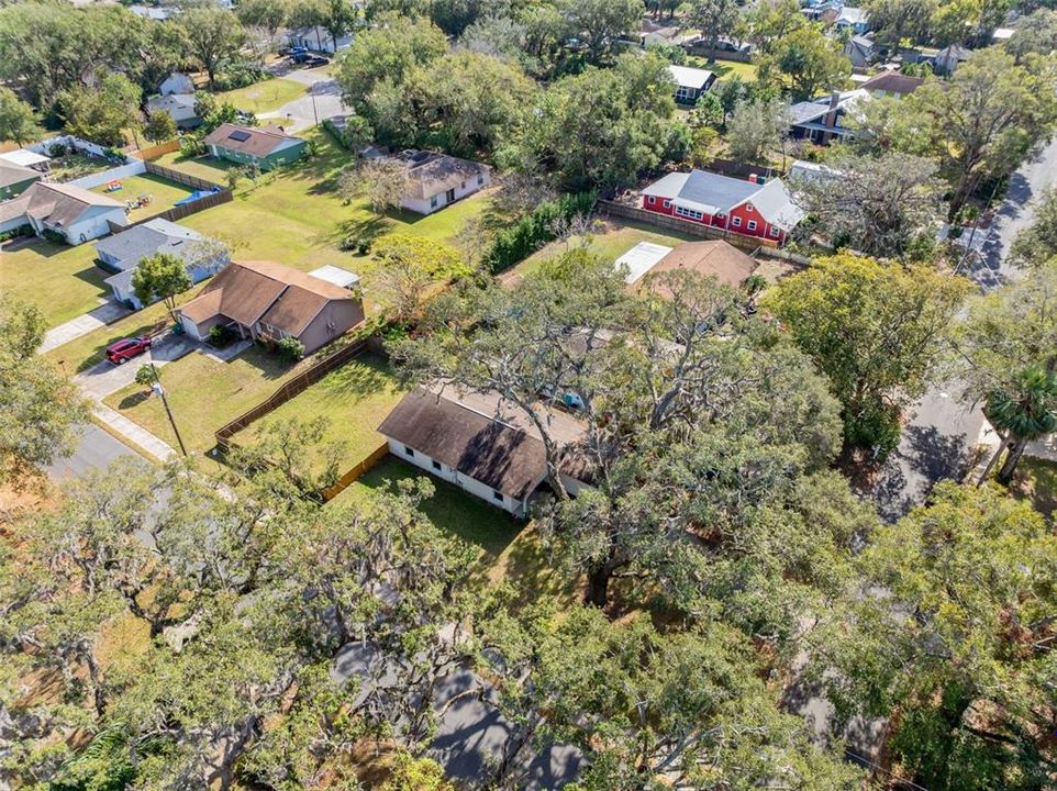 Aerial view of home.