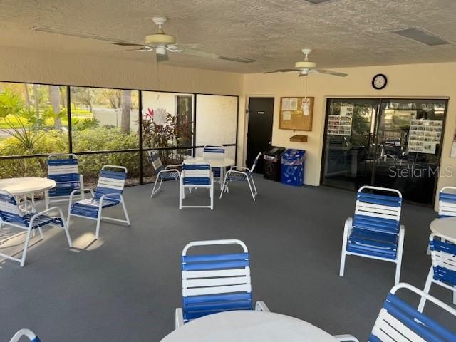 Club House with covered Lanai with Locker Rooms and Kitchenette