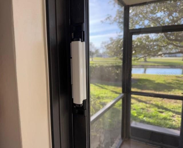 Security Lock on Sliding Door