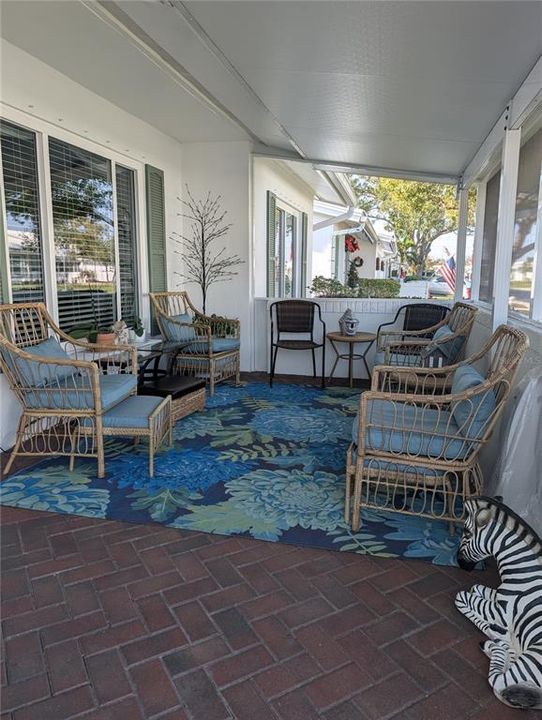 Newly screened in front porch to enjoy outdoor living.