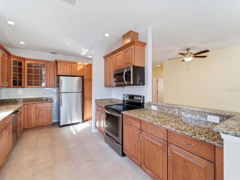 Kitchen open to Living Room