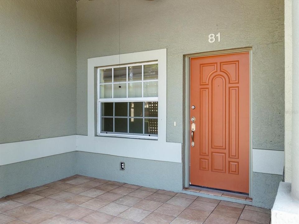 Covered front porch