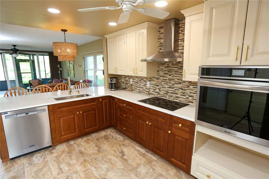 Updated kitchen with built in range and oven