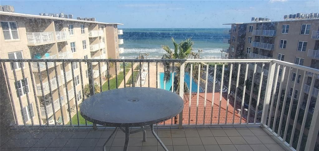 Balcony and view from livingroom/ dining room