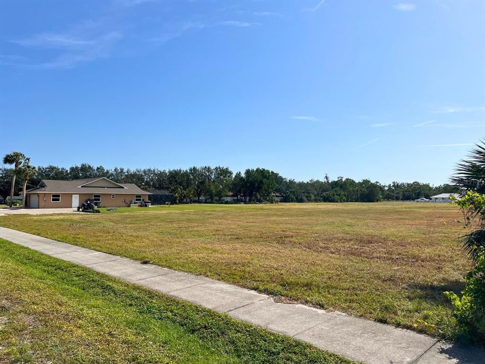 View from Right of property from road