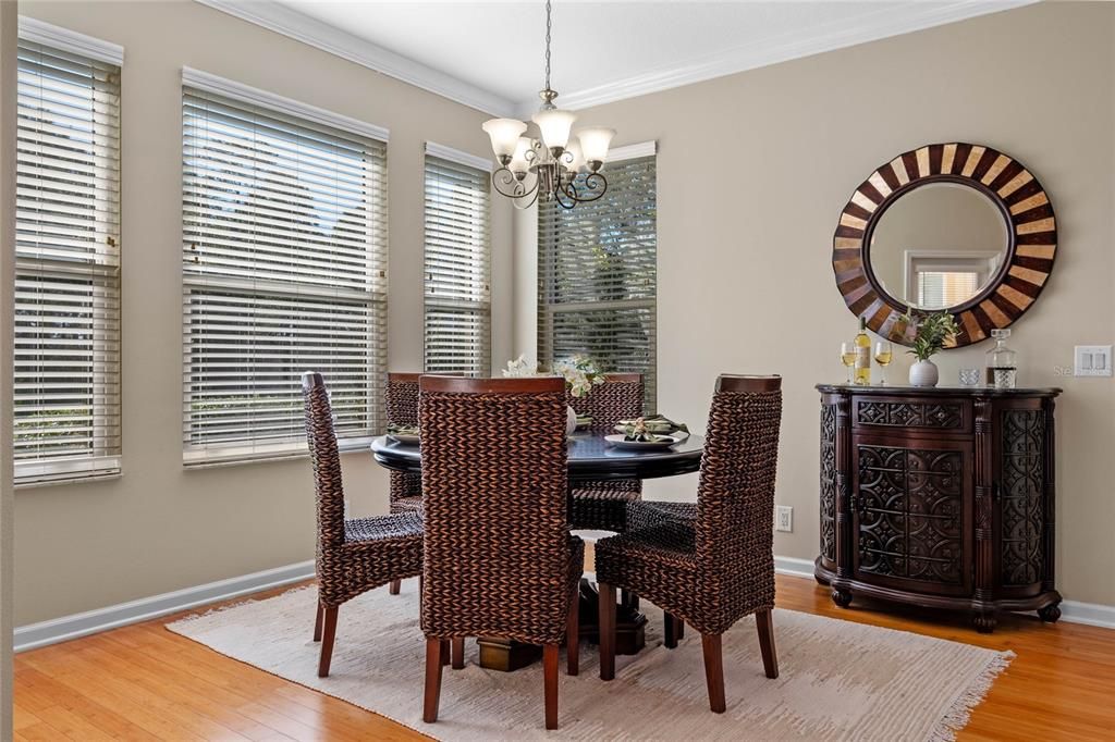 11'6" x 12'6" Dining Room w/ a conservation area view