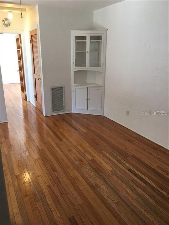 Dining area with built in