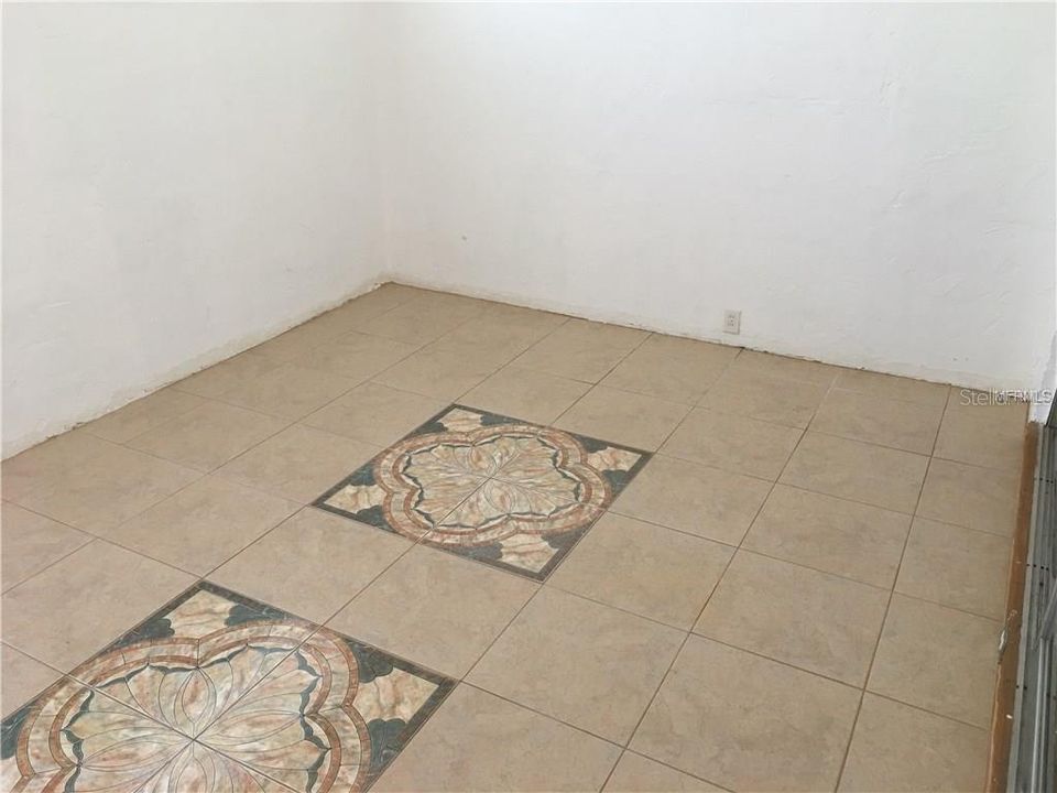 Bonus room tile floor