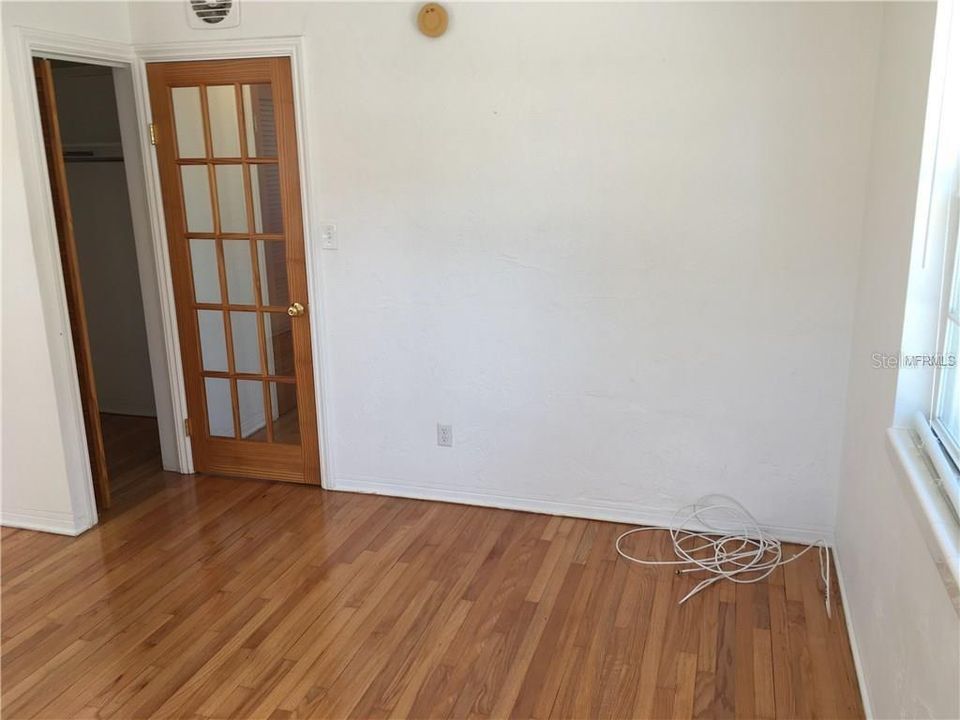 Walk in closet in bedroom