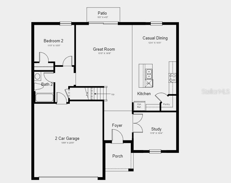 Structural options added include: Covered outdoor lanai.