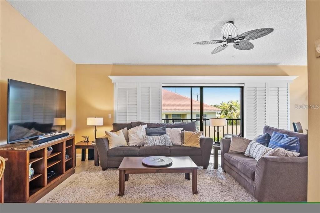 New ceiling fan in living room