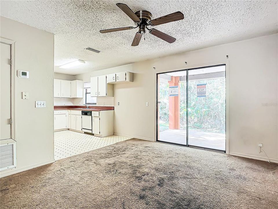 Dining area with kitchen