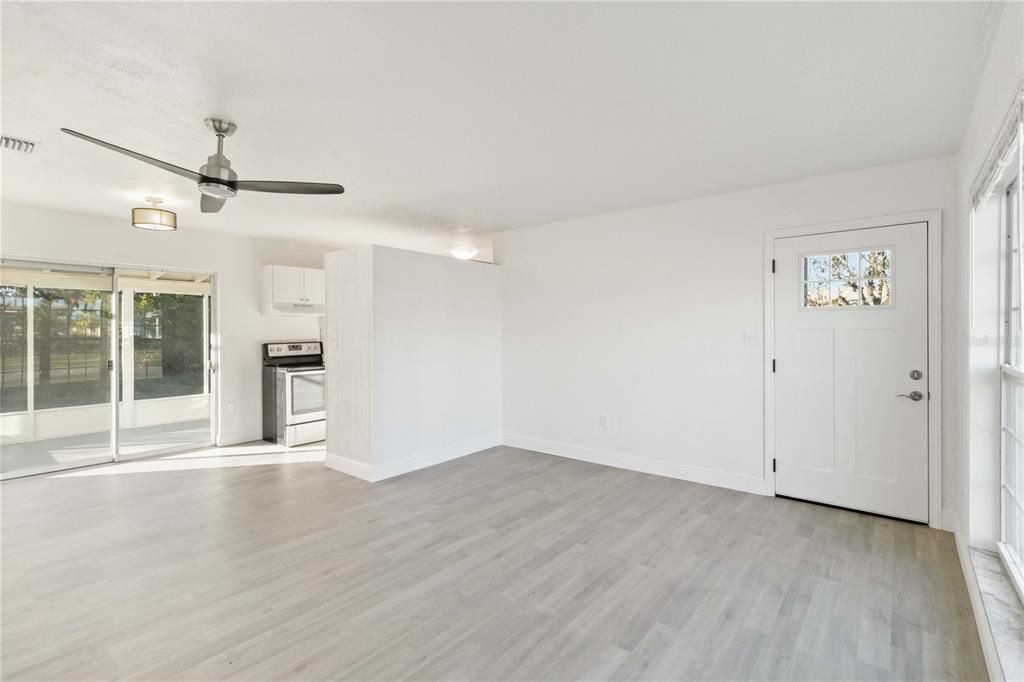 Living Room and Front Door