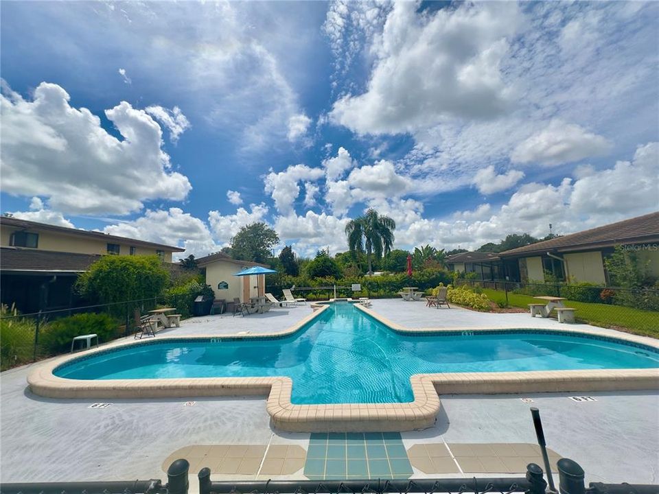 Community Pool - Shaped like an airplane.