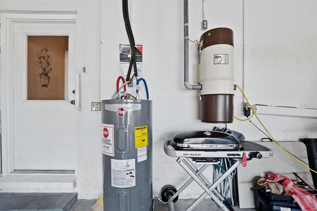 Water Heater and Central Vaccum (not sure if it works)