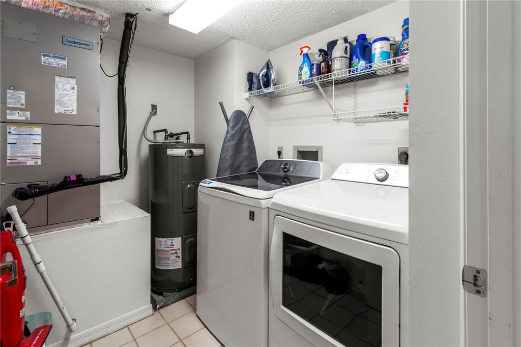 In-unit laundry room