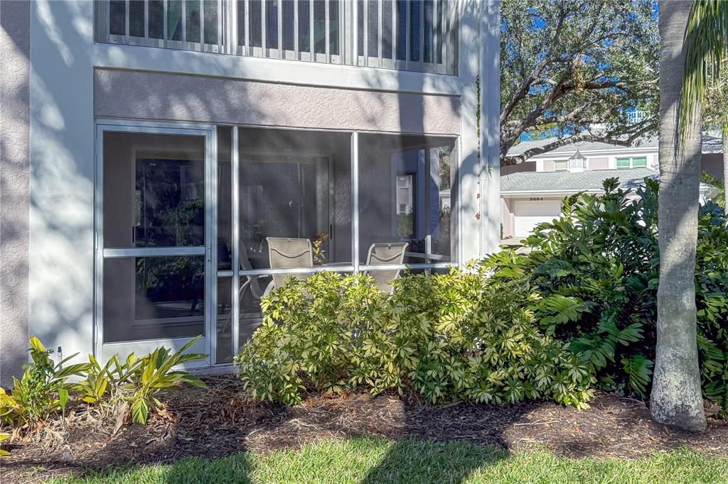 Exterior view of the back patio