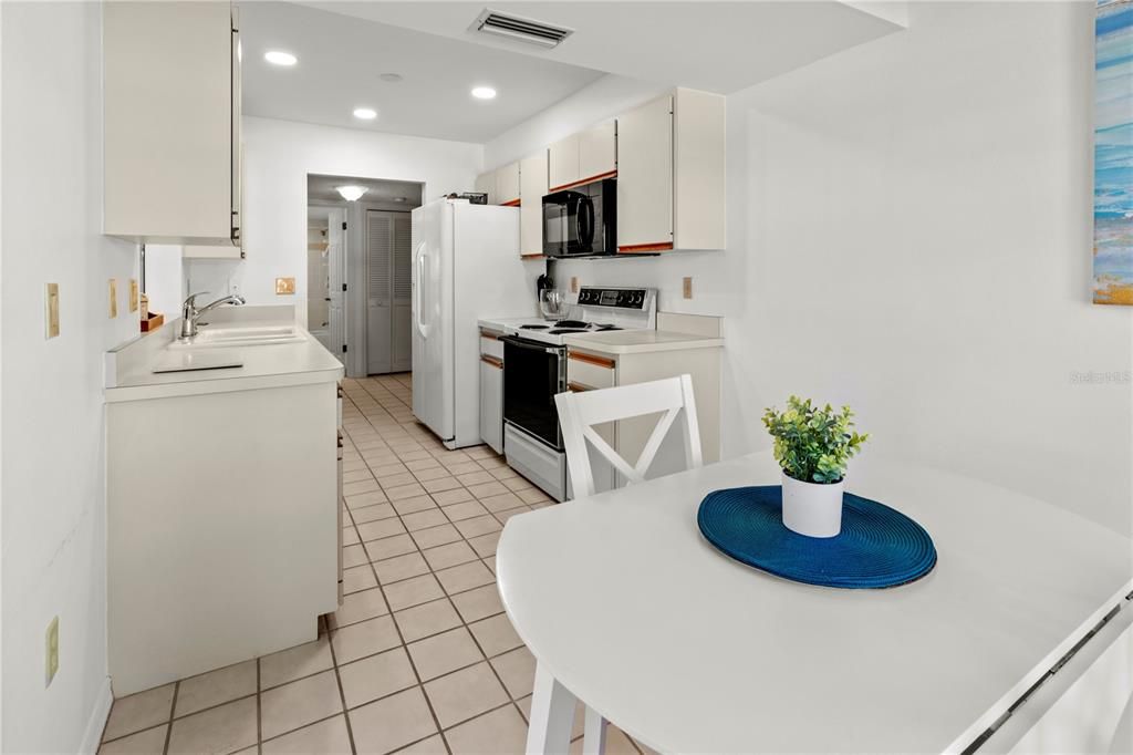 Informal dining looking toward the kitchen