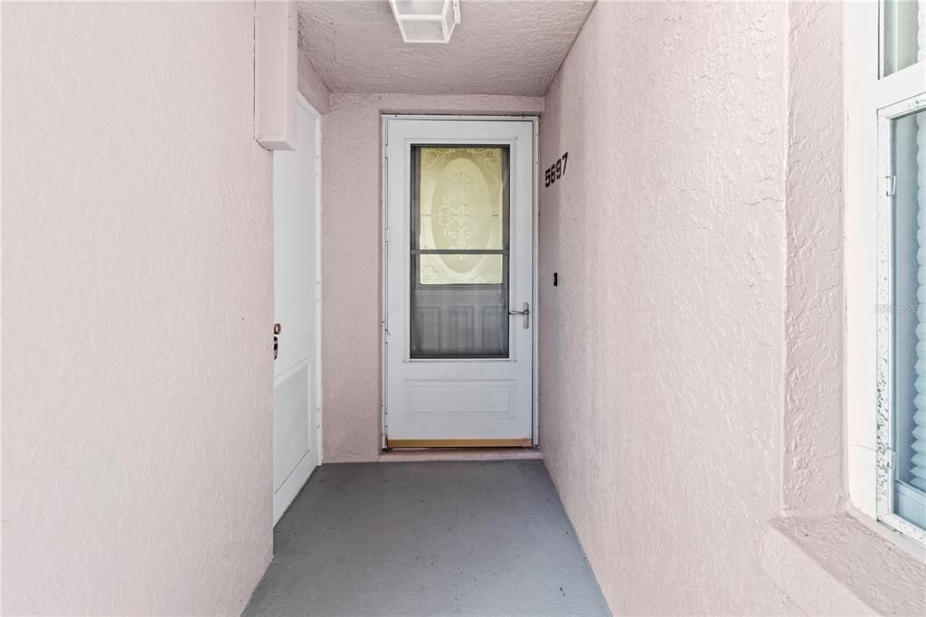 In-unit laundry room