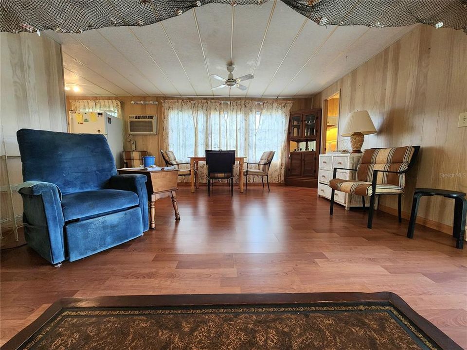 Living room addition & dining area.