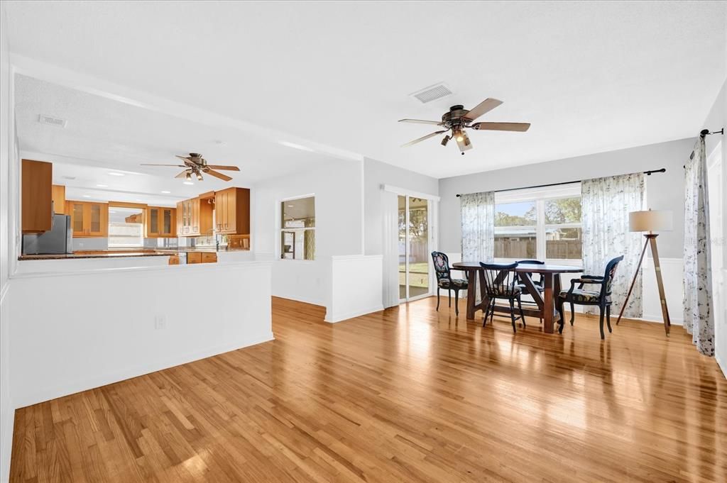 Dining/living room combination