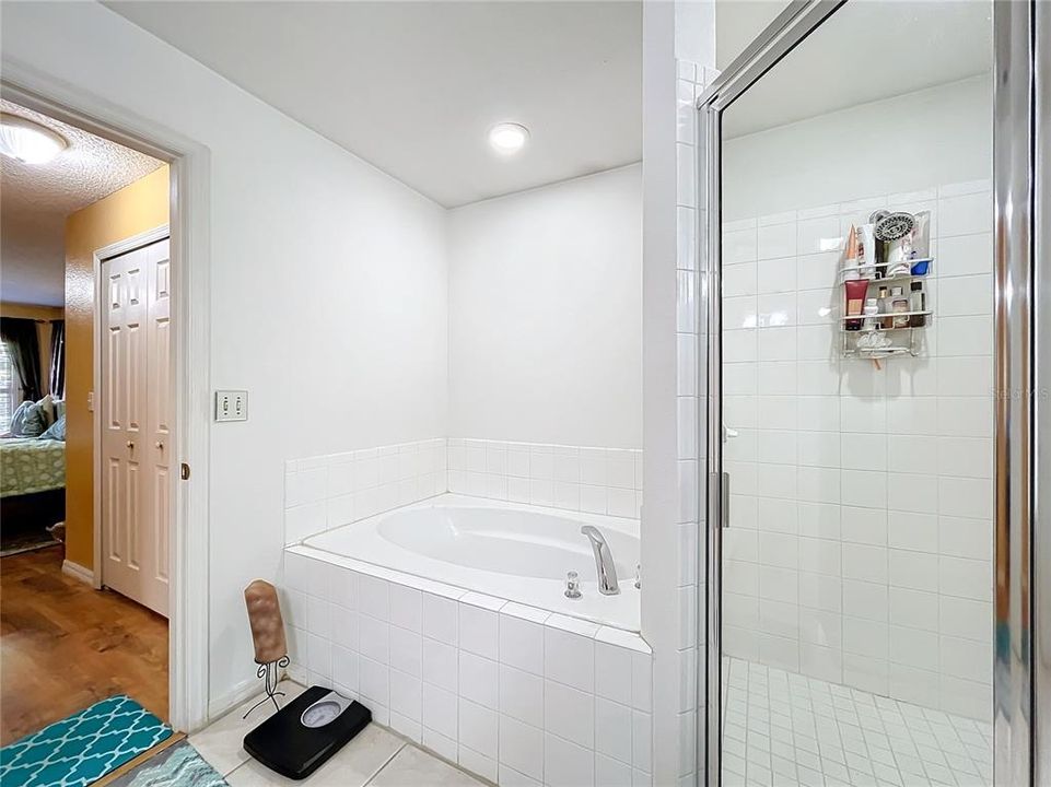 Ensuite bathroom with soaker tub