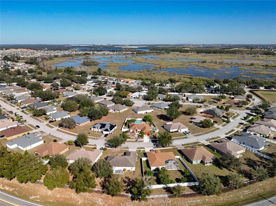 Conservation area in the back of the community