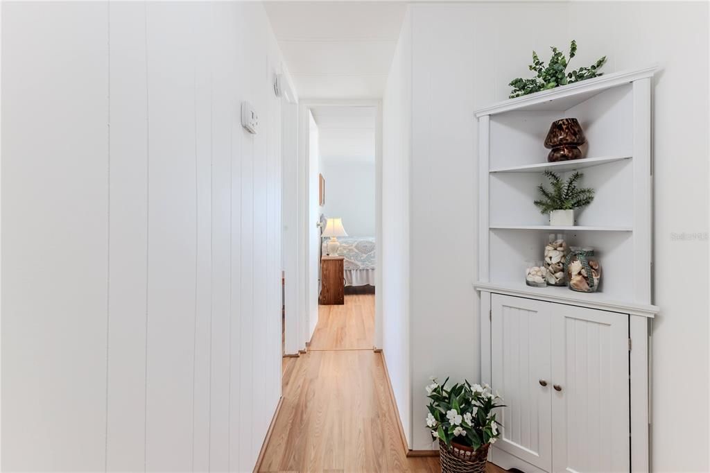 Hallway to the bedrooms and bathrooms