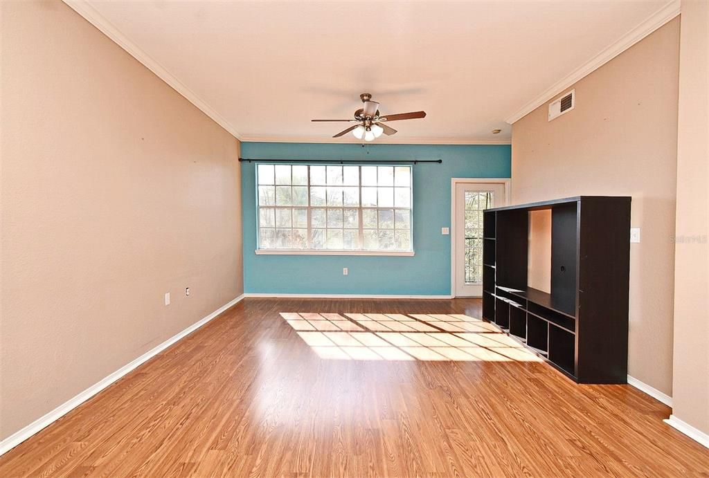 view from kitchen, Dining room over looking living room