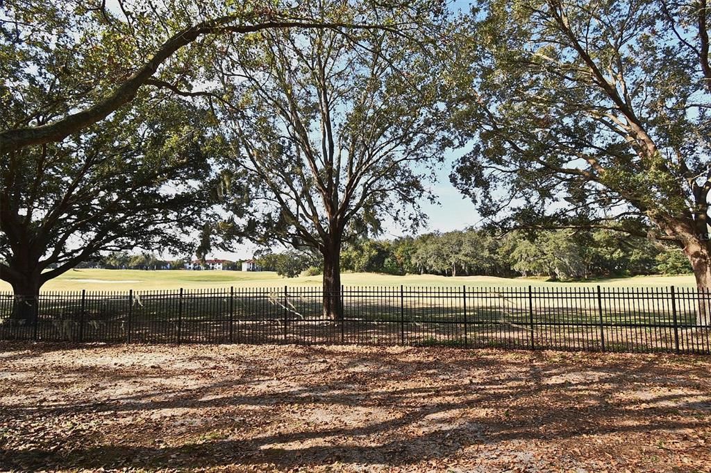 View of Golf course behind the building