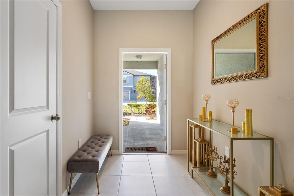 FOYER WITH LARGE STORAGE/COAT CLOSET