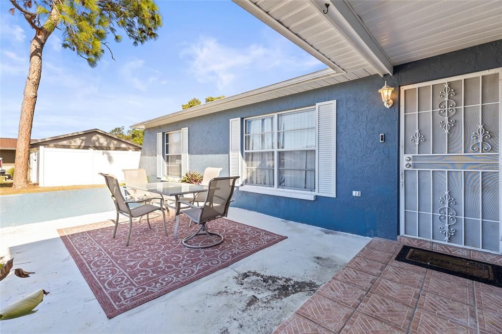 Front patio space