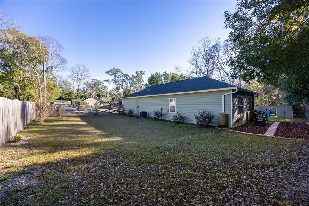 Large Fenced in Yard