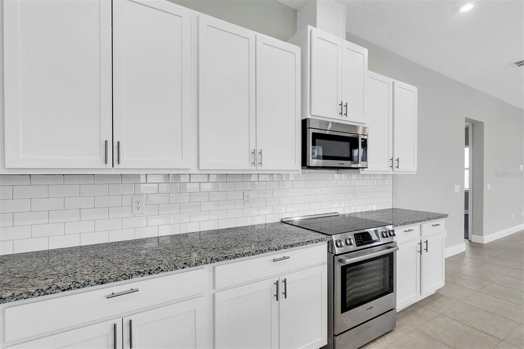 kitchen with ample cabinets