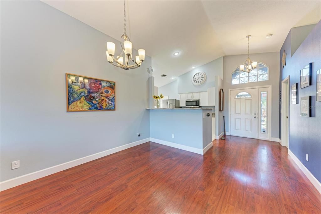 Dining room/kitchen area